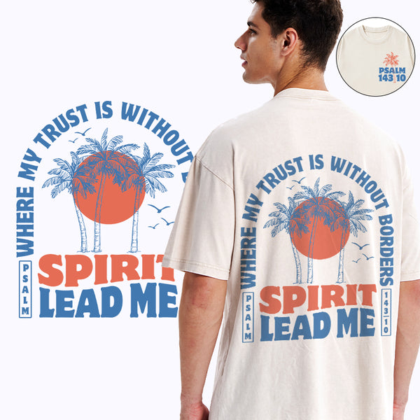 Spirit Lead Me Christian Washed T-Shirt