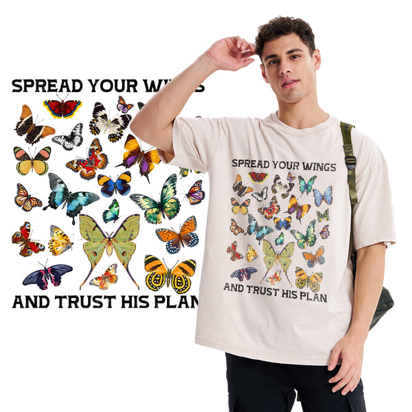 Spread Your Wings Christian Washed T-Shirt