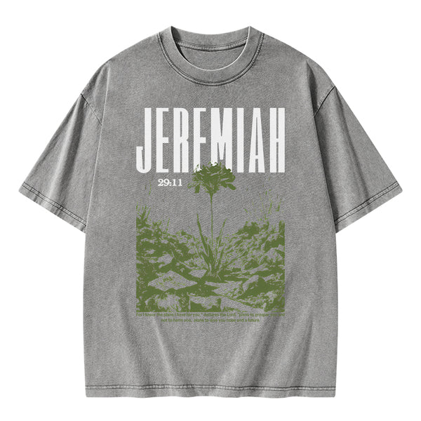 For I Know The Plans Christian Washed T-Shirt