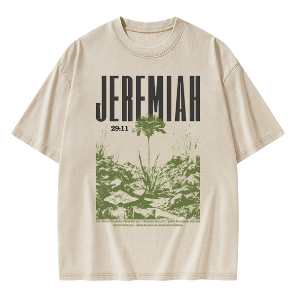 For I Know The Plans Christian Washed T-Shirt