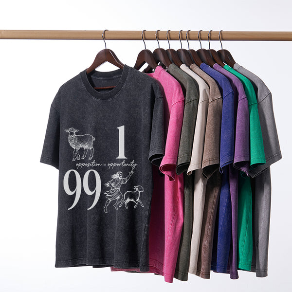 Opposition And Opportunity Christian Washed T-Shirt