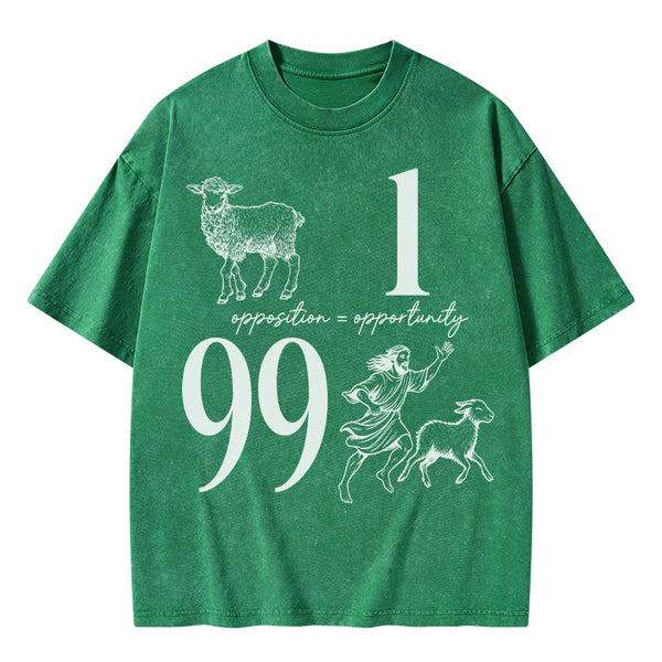 Opposition And Opportunity Christian Washed T-Shirt