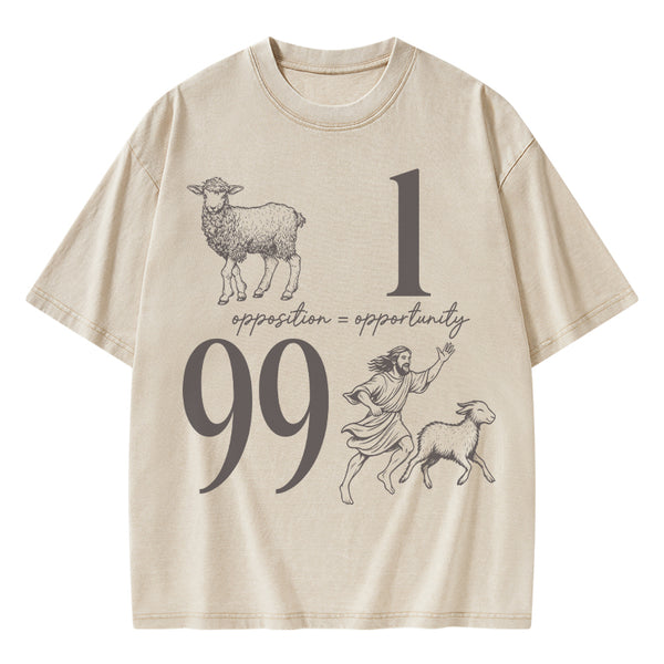 Opposition And Opportunity Christian Washed T-Shirt