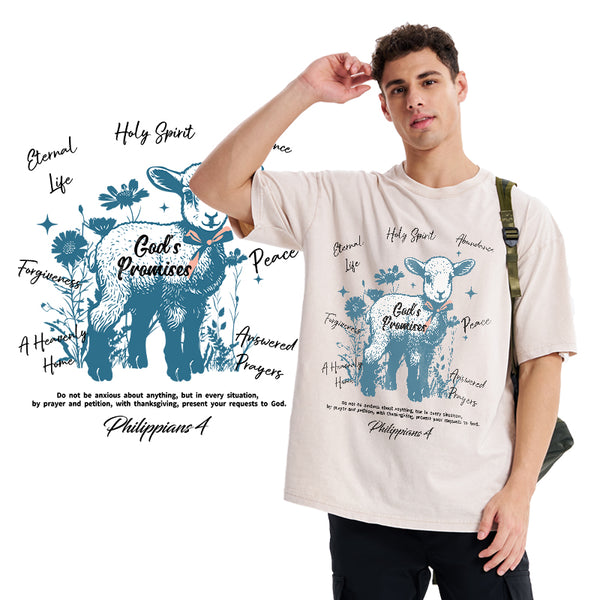 God's Promises Christian Washed T-Shirt