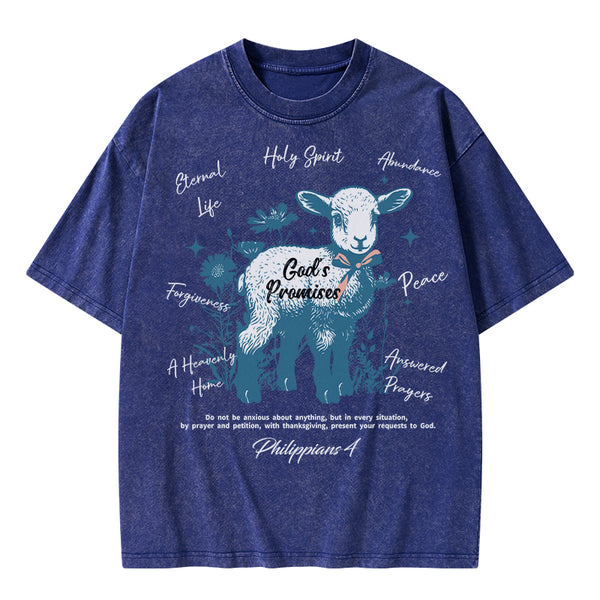 God's Promises Christian Washed T-Shirt