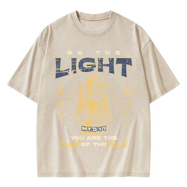 Be The Light Christian Washed T-Shirt