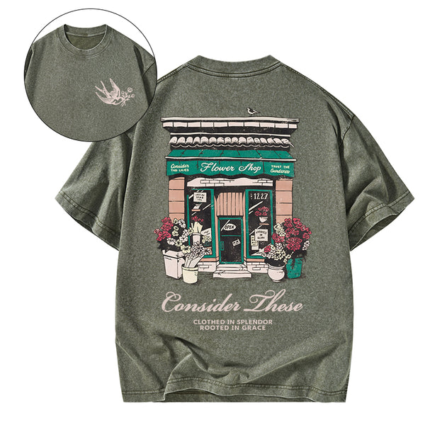 Consider These Clothed In Splender Christian Washed T-Shirt