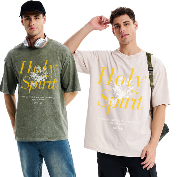 Holy Spirit Christian Washed T-Shirt