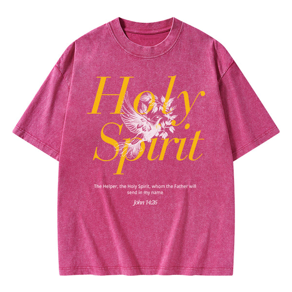 Holy Spirit Christian Washed T-Shirt