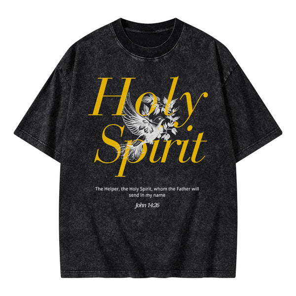 Holy Spirit Christian Washed T-Shirt