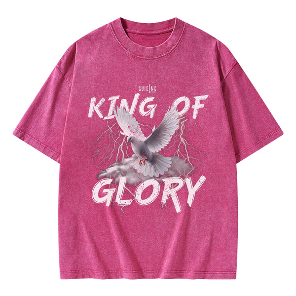 King Of Glory Christian Washed T-Shirt