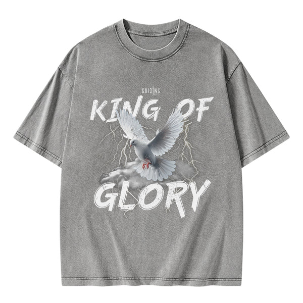 King Of Glory Christian Washed T-Shirt