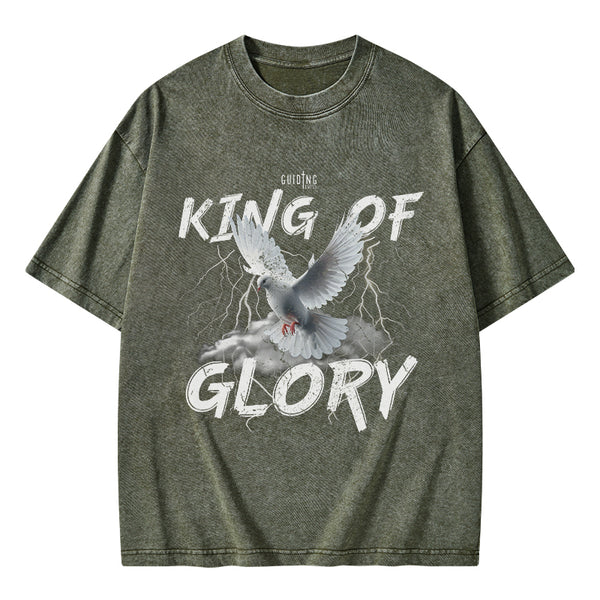 King Of Glory Christian Washed T-Shirt