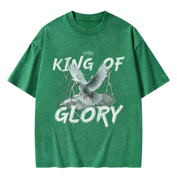 King Of Glory Christian Washed T-Shirt