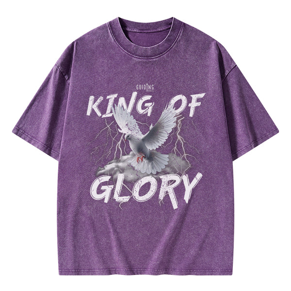 King Of Glory Christian Washed T-Shirt