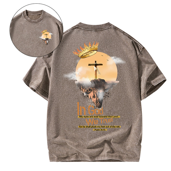 In God We Trust Christian Washed T-Shirt