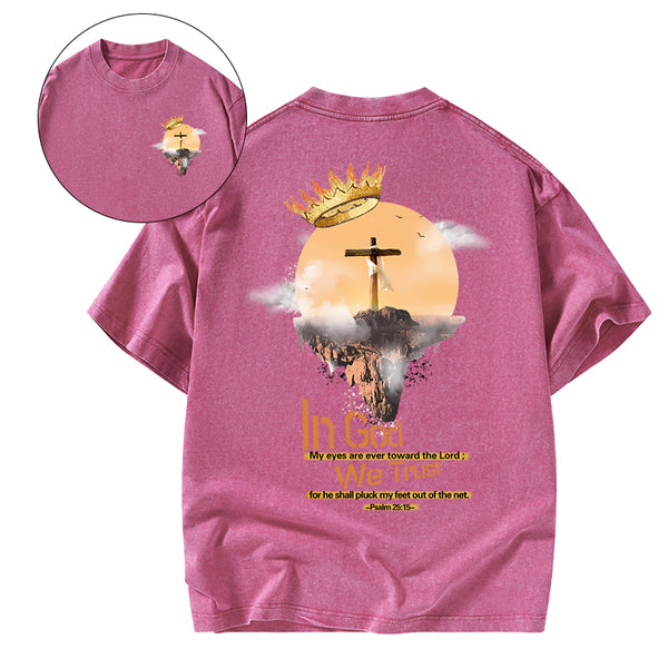 In God We Trust Christian Washed T-Shirt