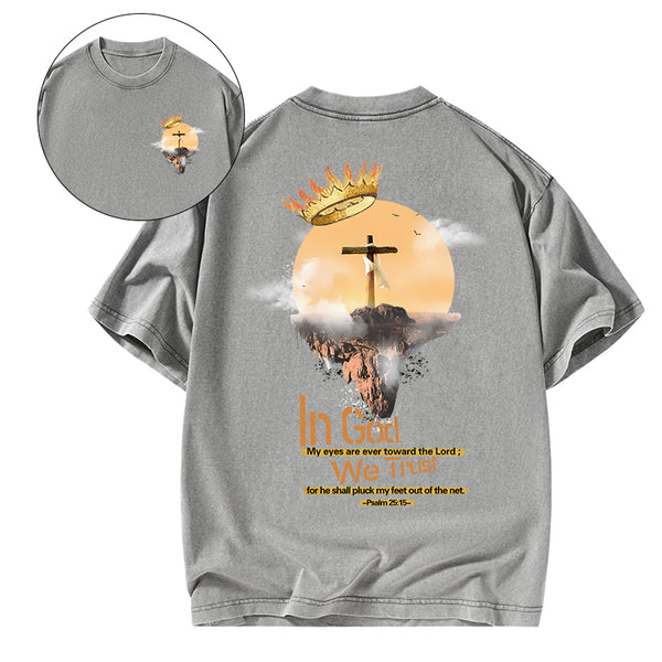 In God We Trust Christian Washed T-Shirt