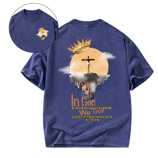 In God We Trust Christian Washed T-Shirt