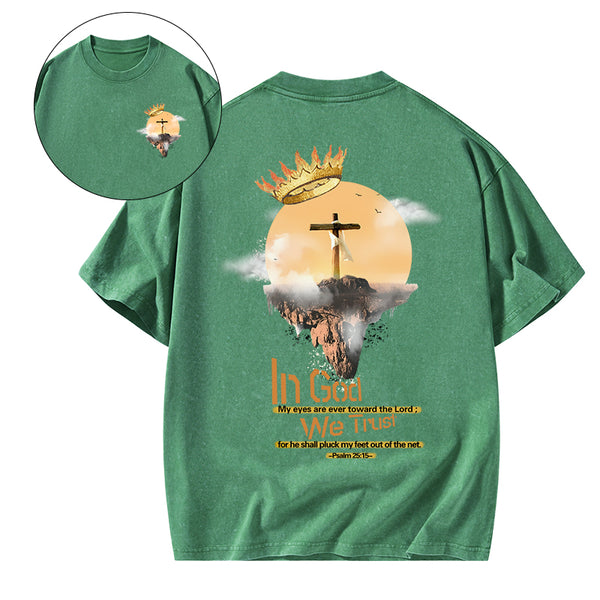 In God We Trust Christian Washed T-Shirt