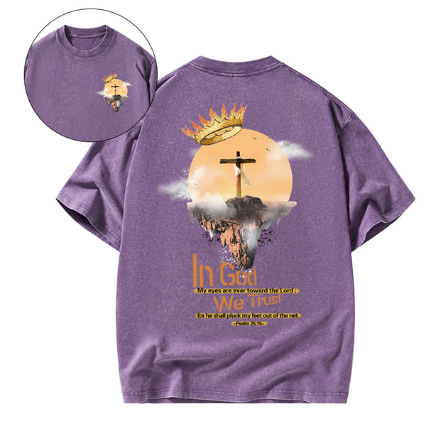 In God We Trust Christian Washed T-Shirt
