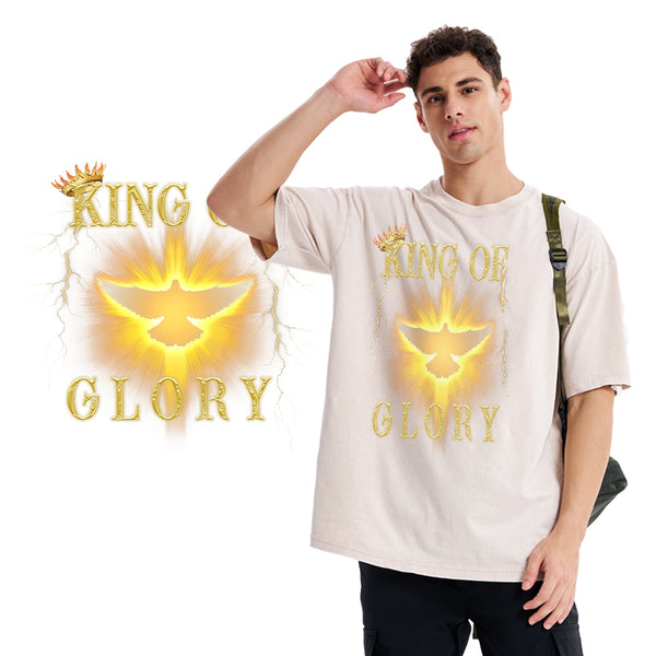 King Of Glory Christian Washed T-Shirt