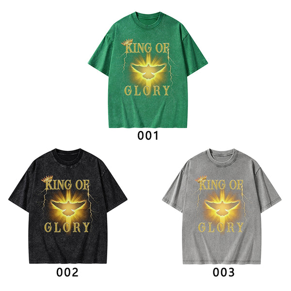 King Of Glory Christian Washed T-Shirt
