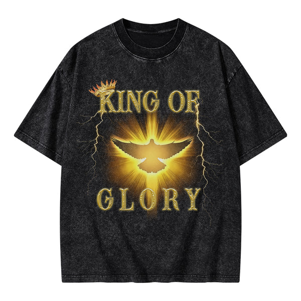 King Of Glory Christian Washed T-Shirt