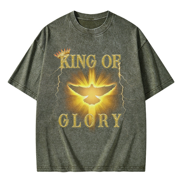 King Of Glory Christian Washed T-Shirt