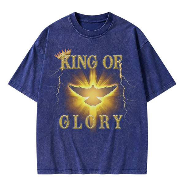 King Of Glory Christian Washed T-Shirt
