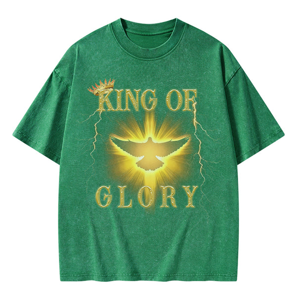 King Of Glory Christian Washed T-Shirt