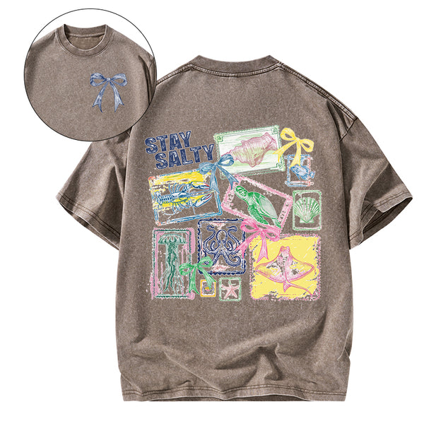 Stay Salty Christian Washed T-Shirt