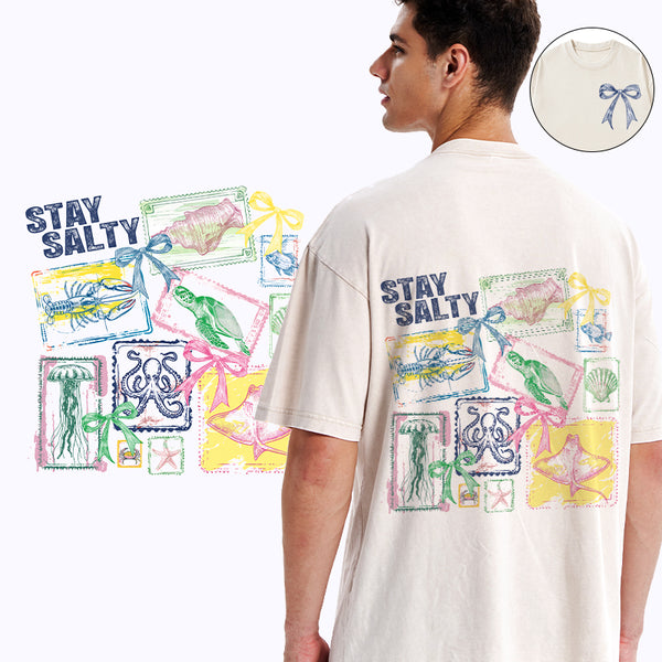 Stay Salty Christian Washed T-Shirt