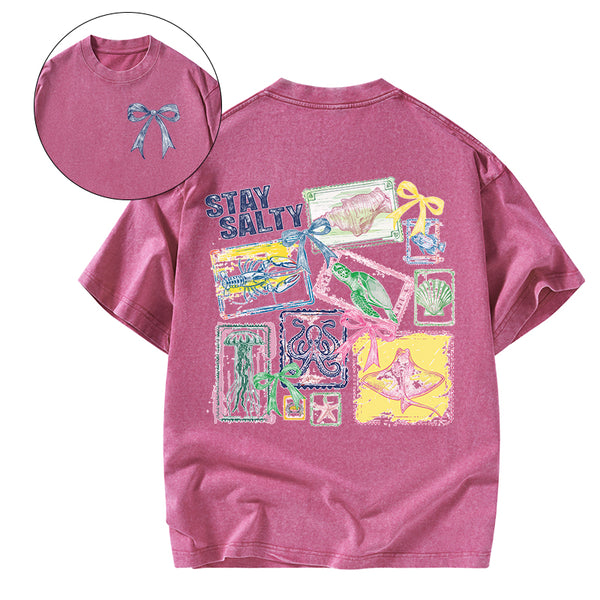 Stay Salty Christian Washed T-Shirt