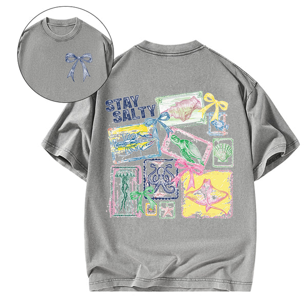 Stay Salty Christian Washed T-Shirt