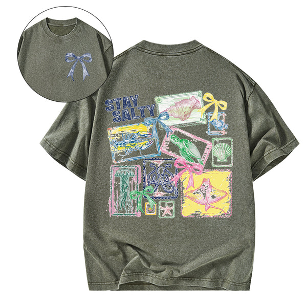 Stay Salty Christian Washed T-Shirt