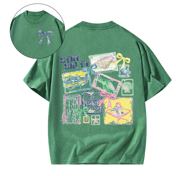 Stay Salty Christian Washed T-Shirt