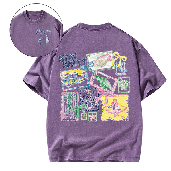 Stay Salty Christian Washed T-Shirt