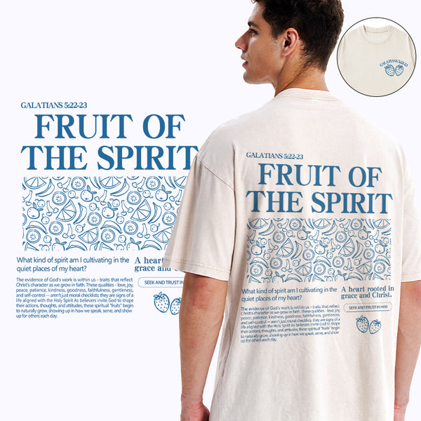 GC-WTS2335 Fruit Of Spirit Christian Washed T-Shirt