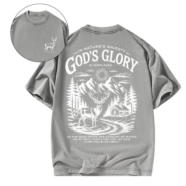 GC-WTS2344 God's Glory Christian Washed T-Shirt