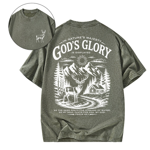 GC-WTS2344 God's Glory Christian Washed T-Shirt
