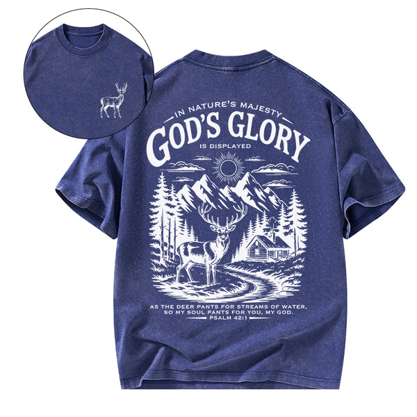 GC-WTS2344 God's Glory Christian Washed T-Shirt