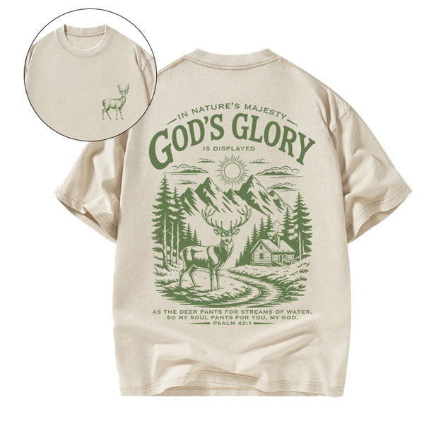 GC-WTS2344 God's Glory Christian Washed T-Shirt
