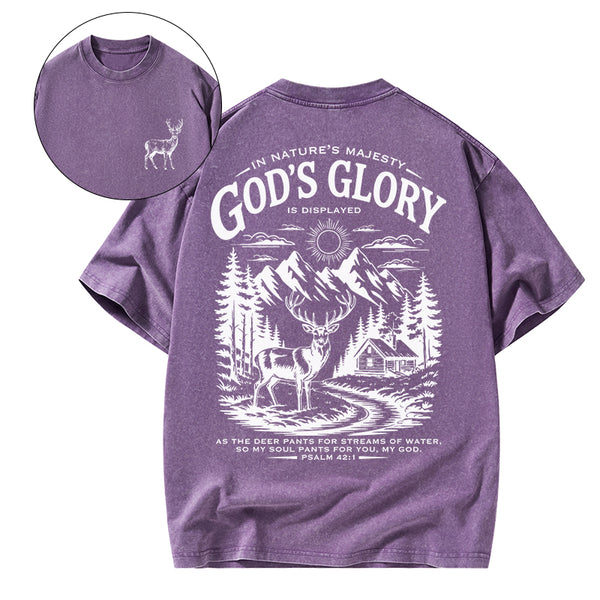 GC-WTS2344 God's Glory Christian Washed T-Shirt