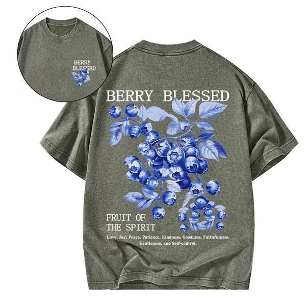 GC-WTS2356 Fruit Of The Spirit Christian Washed T-Shirt