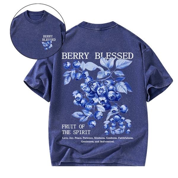 GC-WTS2356 Fruit Of The Spirit Christian Washed T-Shirt