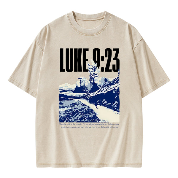 Follow Jesus Christian Washed T-Shirt