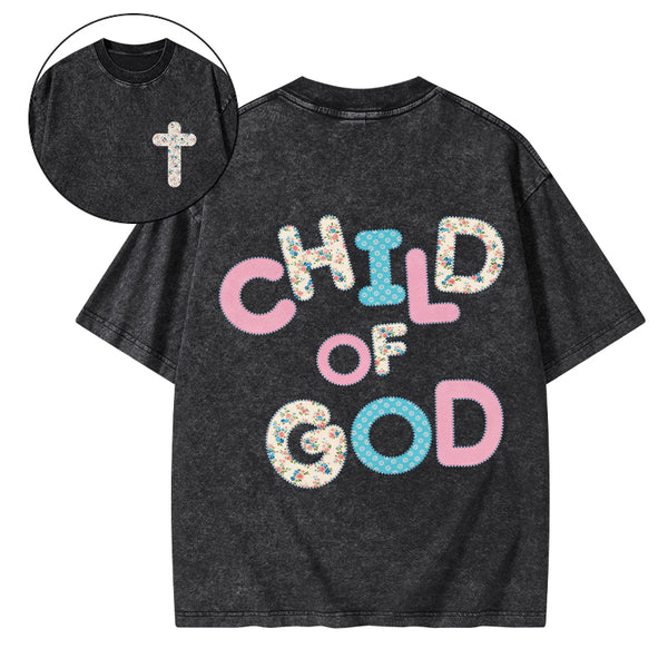 Child Of God Christian Washed T-Shirt