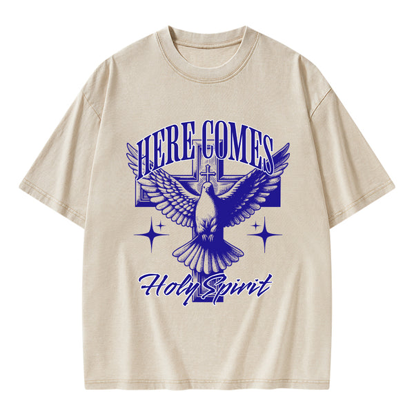 Here Comes Christian Washed T-Shirt