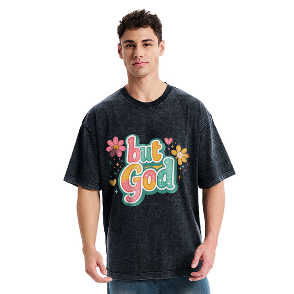 But God Christian Washed T-Shirt